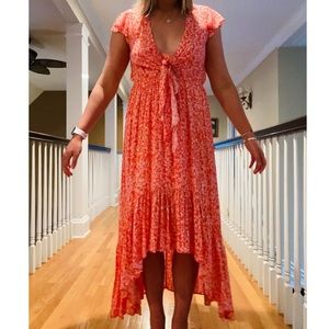 OLIVACEOUS- Womens High Low Dress